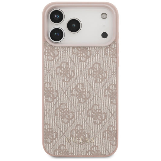 Capa para Apple iPhone 18 Pro / 17 Pro, Guess, 4G Classic Logo, Rosa