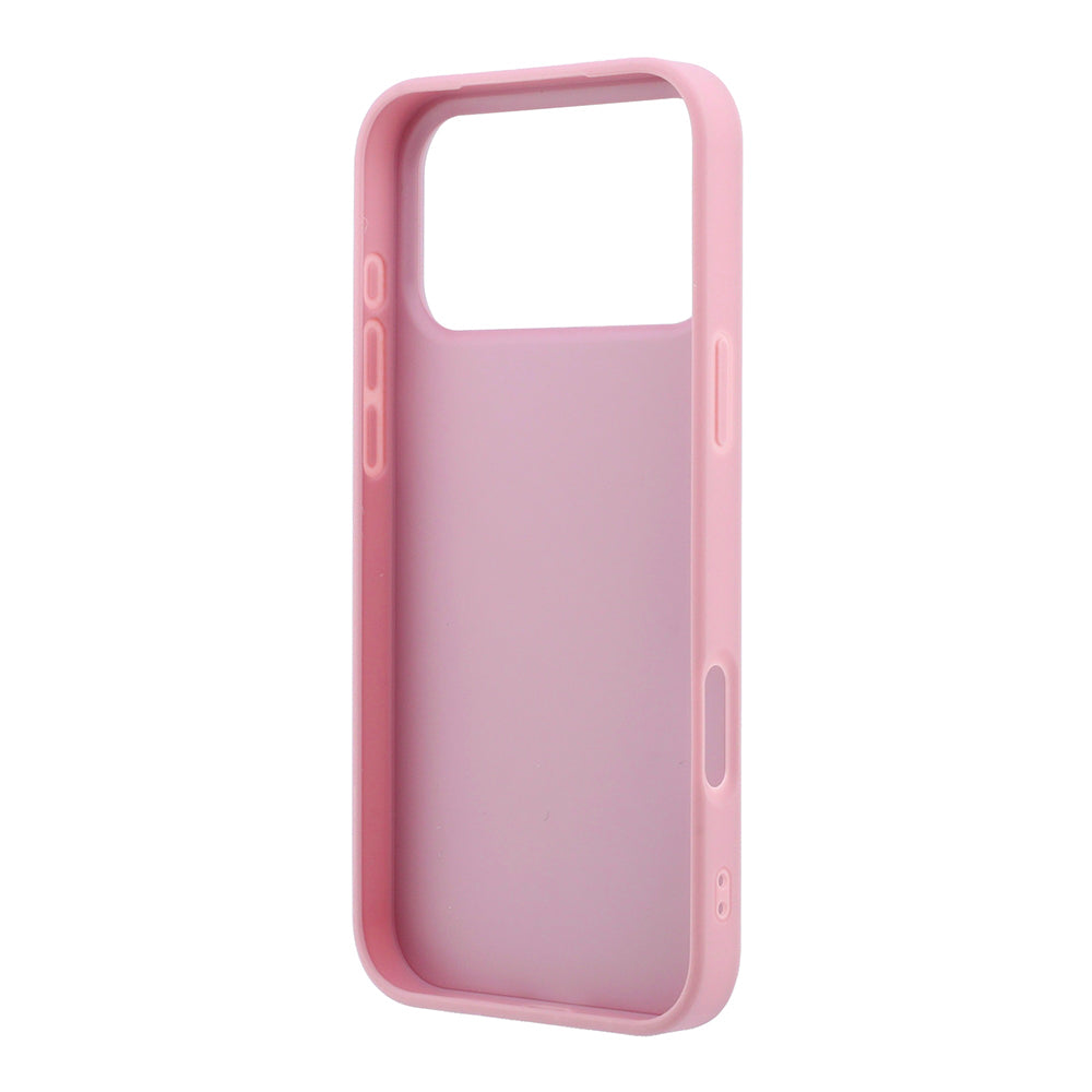 Capa para Apple iPhone 18 Pro / 17 Pro, Guess, Fixed Glitter Big 4G, Rosa