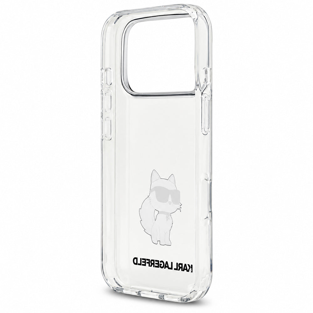 Capa para Apple iPhone 18 Pro / 17 Pro, Karl Lagerfeld, IML Choupette NFT, Transparente