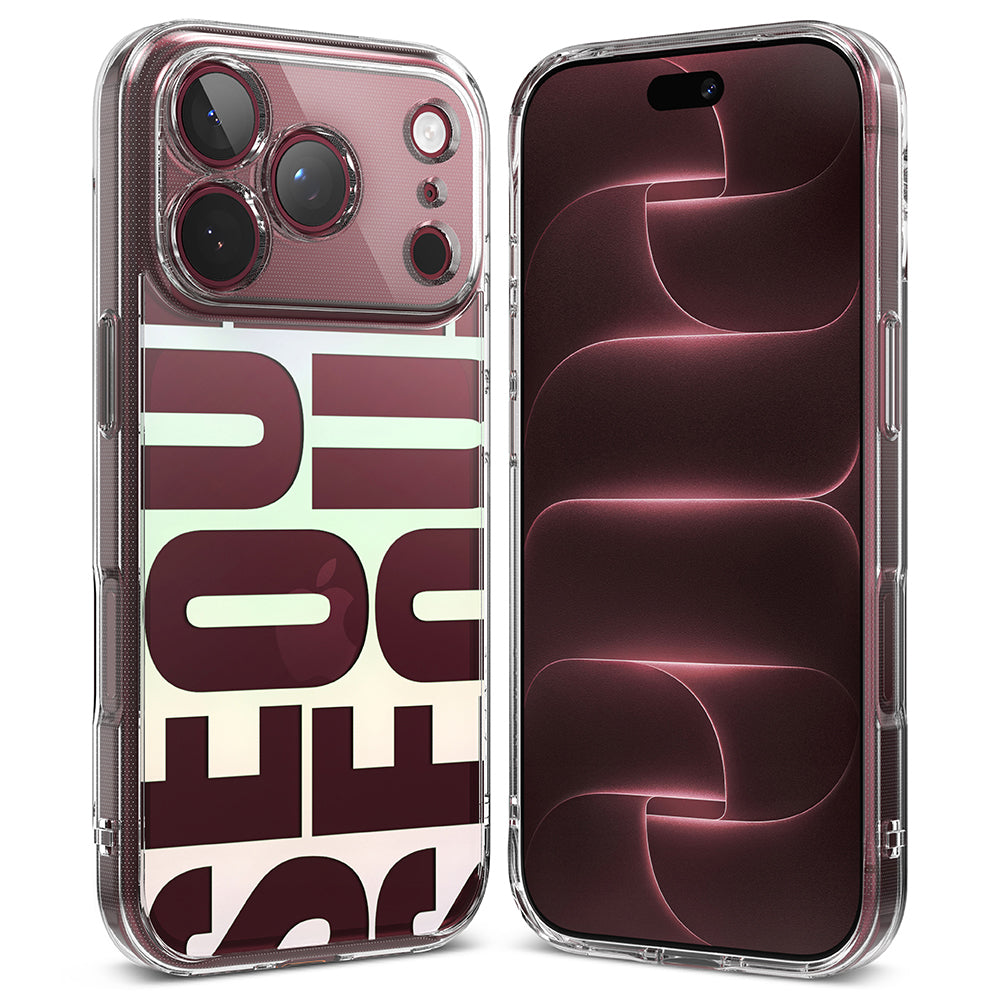 Capa para Apple iPhone 18 Pro / 17 Pro, Ringke, Fusion Seoul, Vinho