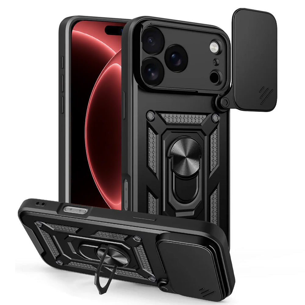Capa para Apple iPhone 18 Pro / 17 Pro, Techsuit, CamShield, Preta