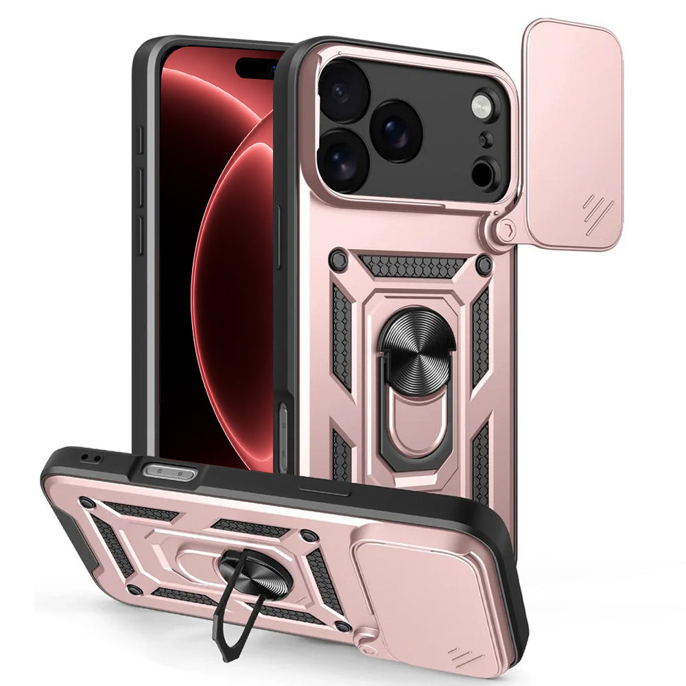 Capa para Apple iPhone 18 Pro / 17 Pro, Techsuit, CamShield, Rosa Dourado