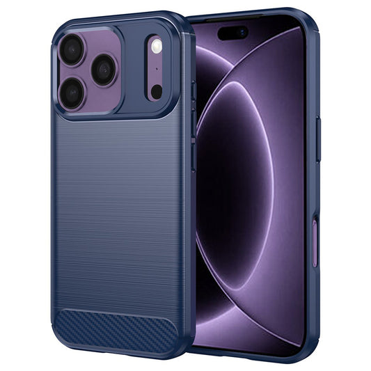 Capa para Apple iPhone 18 Pro / 17 Pro, Techsuit, Carbono, Azul