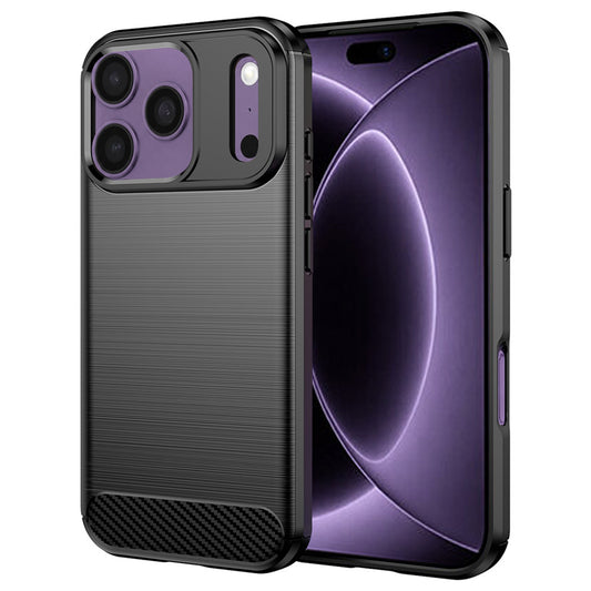 Capa para Apple iPhone 18 Pro / 17 Pro, Techsuit, Carbono, Preta