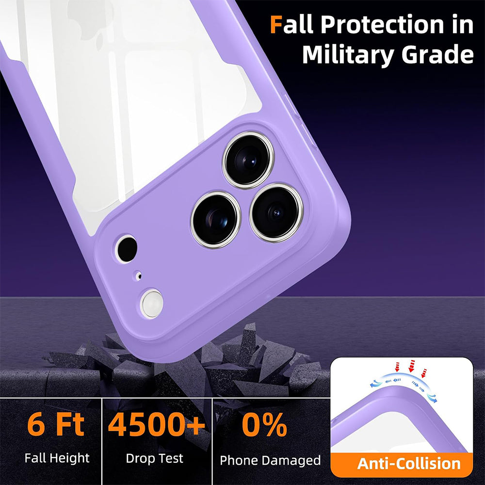 Capa para Apple iPhone 18 Pro / 17 Pro, Techsuit, ColorVerse 360, Roxo