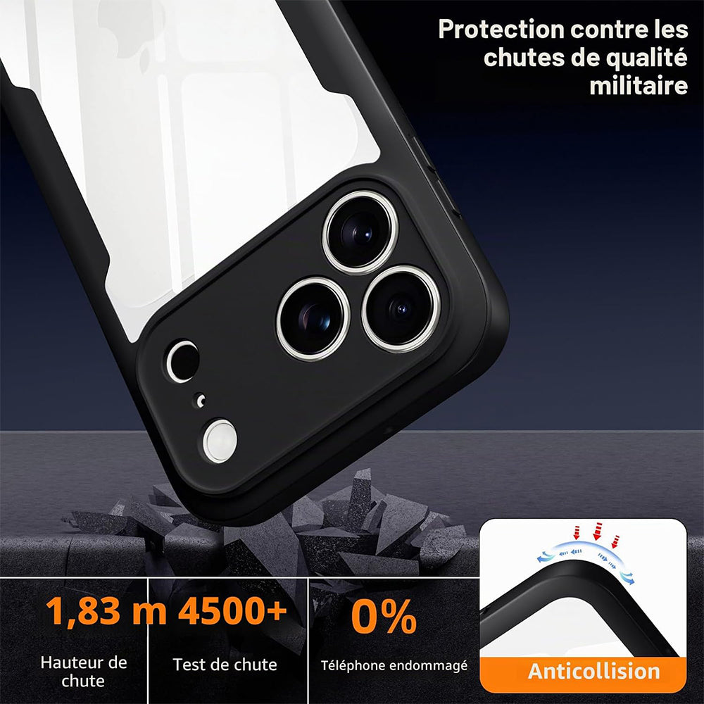 Capa para Apple iPhone 18 Pro / 17 Pro, Techsuit, ColorVerse 360, Preta