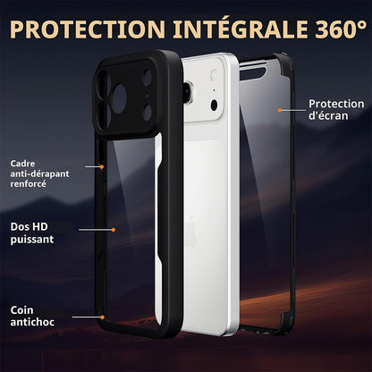Capa para Apple iPhone 18 Pro / 17 Pro, Techsuit, ColorVerse 360, Preta