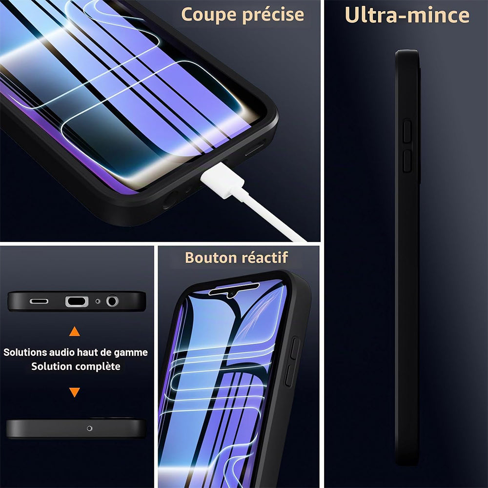 Capa para Apple iPhone 18 Pro / 17 Pro, Techsuit, ColorVerse 360, Preta