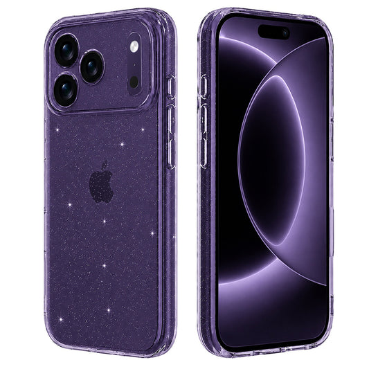 Capa para Apple iPhone 18 Pro / 17 Pro, Techsuit, SparkleSkin, Transparente