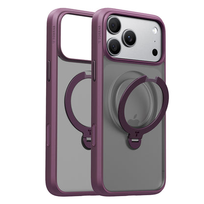 Capa MagSafe para Apple iPhone 18 Pro / 17 Pro, Torras, Ostand Spin, Roxo