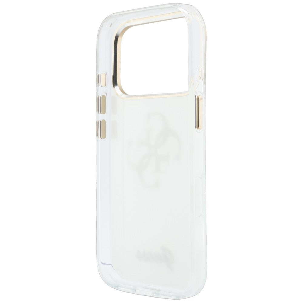 Capa para Apple iPhone 18 Pro, Guess, IML 4G Metal Script, Branca