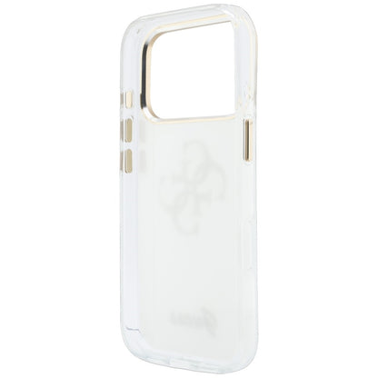 Capa para Apple iPhone 18 Pro, Guess, IML 4G Metal Script, Branca