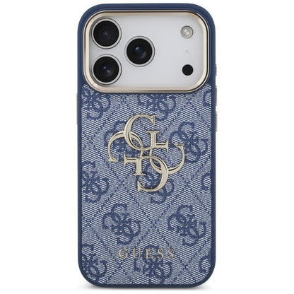 Capa para Apple iPhone 18 Pro Max / 17 Pro Max, Guess, 4G Big Classic Logo, Azul