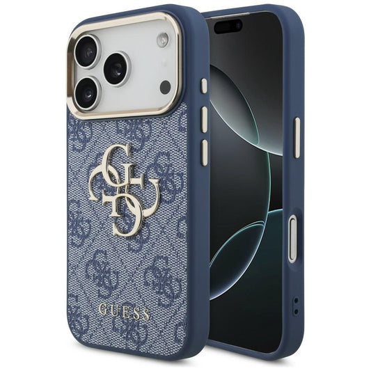 Case for Apple iPhone 18 Pro Max / 17 Pro Max, Guess, 4G Big Classic Logo, Blue