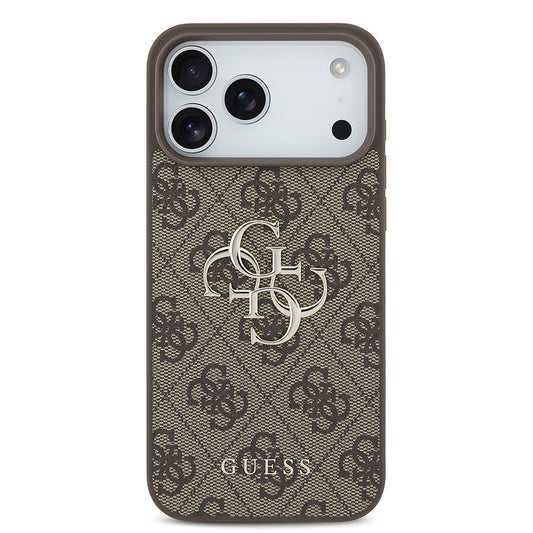 Capa para Apple iPhone 18 Pro Max / 17 Pro Max, Guess, 4G Big Logo, Castanha