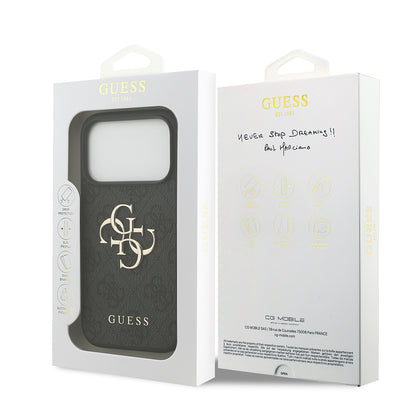 Capa para Apple iPhone 18 Pro Max / 17 Pro Max, Guess, 4G Big Logo, Preta
