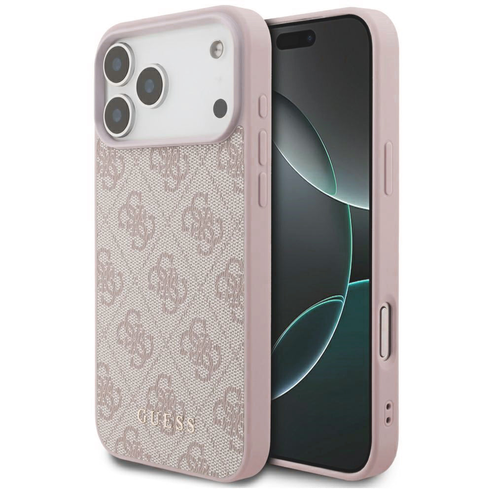 Capa para Apple iPhone 18 Pro Max / 17 Pro Max, Guess, 4G Classic Logo, Rosa