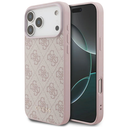 Capa para Apple iPhone 18 Pro Max / 17 Pro Max, Guess, 4G Classic Logo, Rosa