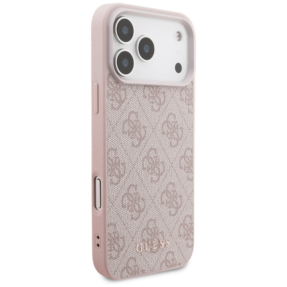 Capa para Apple iPhone 18 Pro Max / 17 Pro Max, Guess, 4G Classic Logo, Rosa