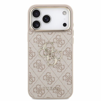 Capa para Apple iPhone 18 Pro Max / 17 Pro Max, Guess, 4G Classic Logo com Alça, Rosa Dourado