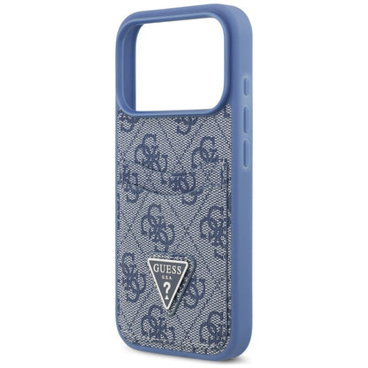 Capa para Apple iPhone 18 Pro Max / 17 Pro Max, Guess, 4G Double Card Triangle, Azul