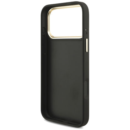 Capa para Apple iPhone 18 Pro Max / 17 Pro Max, Guess, Big 4G Classic Logo & Big Strap Metal Buttons, Preta