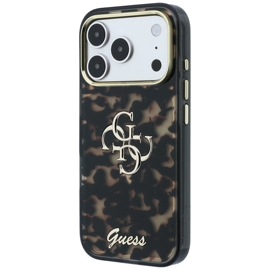Capa para Apple iPhone 18 Pro Max / 17 Pro Max, Guess, IML 4G Metal Script, Castanha