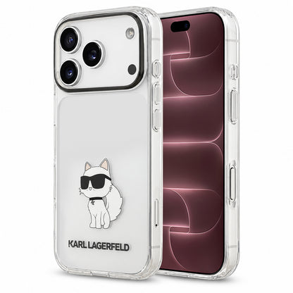 Capa para Apple iPhone 18 Pro Max / 17 Pro Max, Karl Lagerfeld, IML Choupette NFT, Transparente