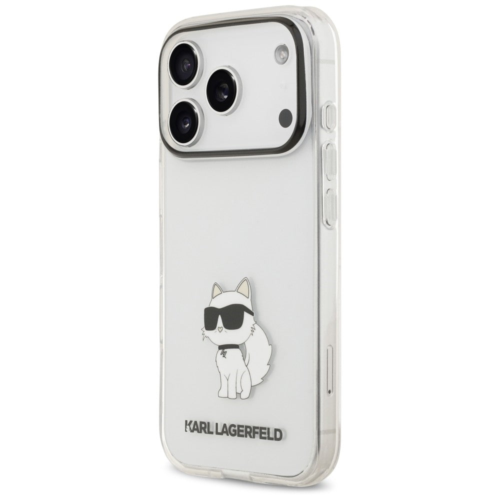 Capa para Apple iPhone 18 Pro Max / 17 Pro Max, Karl Lagerfeld, IML Choupette NFT, Transparente
