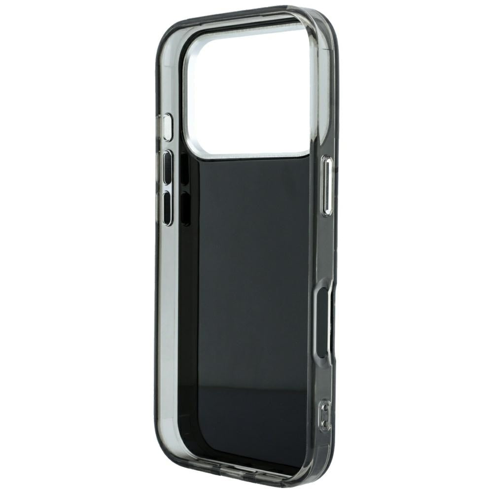 Capa para Apple iPhone 18 Pro Max / 17 Pro Max, Karl Lagerfeld, IML Strass e Logótipo Eletroplatinado, Preta
