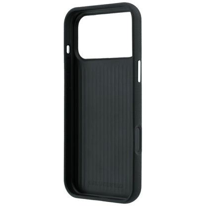 Case for Apple iPhone 18 Pro Max / 17 Pro Max, Karl Lagerfeld, Saffiano with Karl & Choupette Head's Pin and Logo, Black