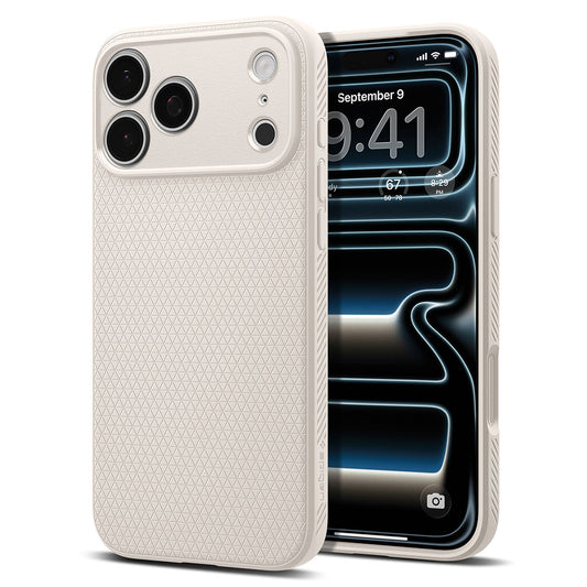 Capa para Apple iPhone 18 Pro Max / 17 Pro Max, Spigen, Liquid Air, Bege ACS12114