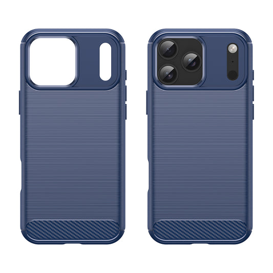 Capa para Apple iPhone 18 Pro Max / 17 Pro Max, Techsuit, Carbono, Azul