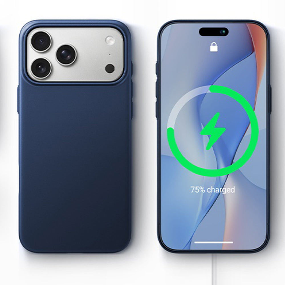 Capa MagSafe para Apple iPhone 18 Pro Max / 17 Pro Max, Torras, OriginFit, Azul Escuro