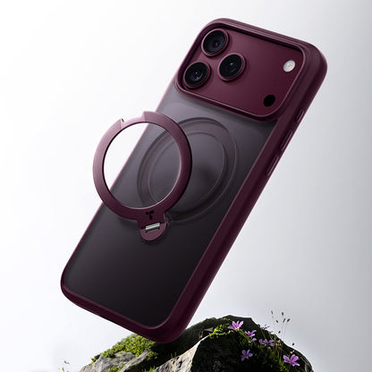 Capa MagSafe para Apple iPhone 18 Pro Max / 17 Pro Max, Torras, Ostand Spin, Roxo