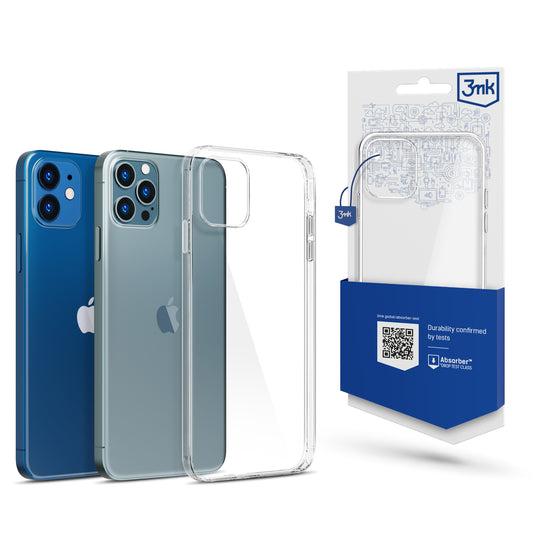 Capa para Apple iPhone 12 / 12 Pro, 3MK, Transparente