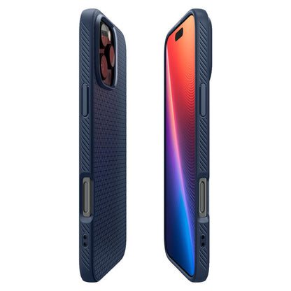 Capa para Apple iPhone 16 Pro Max, Spigen, Liquid Air, Azul ACS07989 