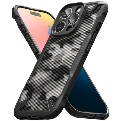 Capa para Apple iPhone 16 Pro, Ringke, Fusion X Camo, Preto 