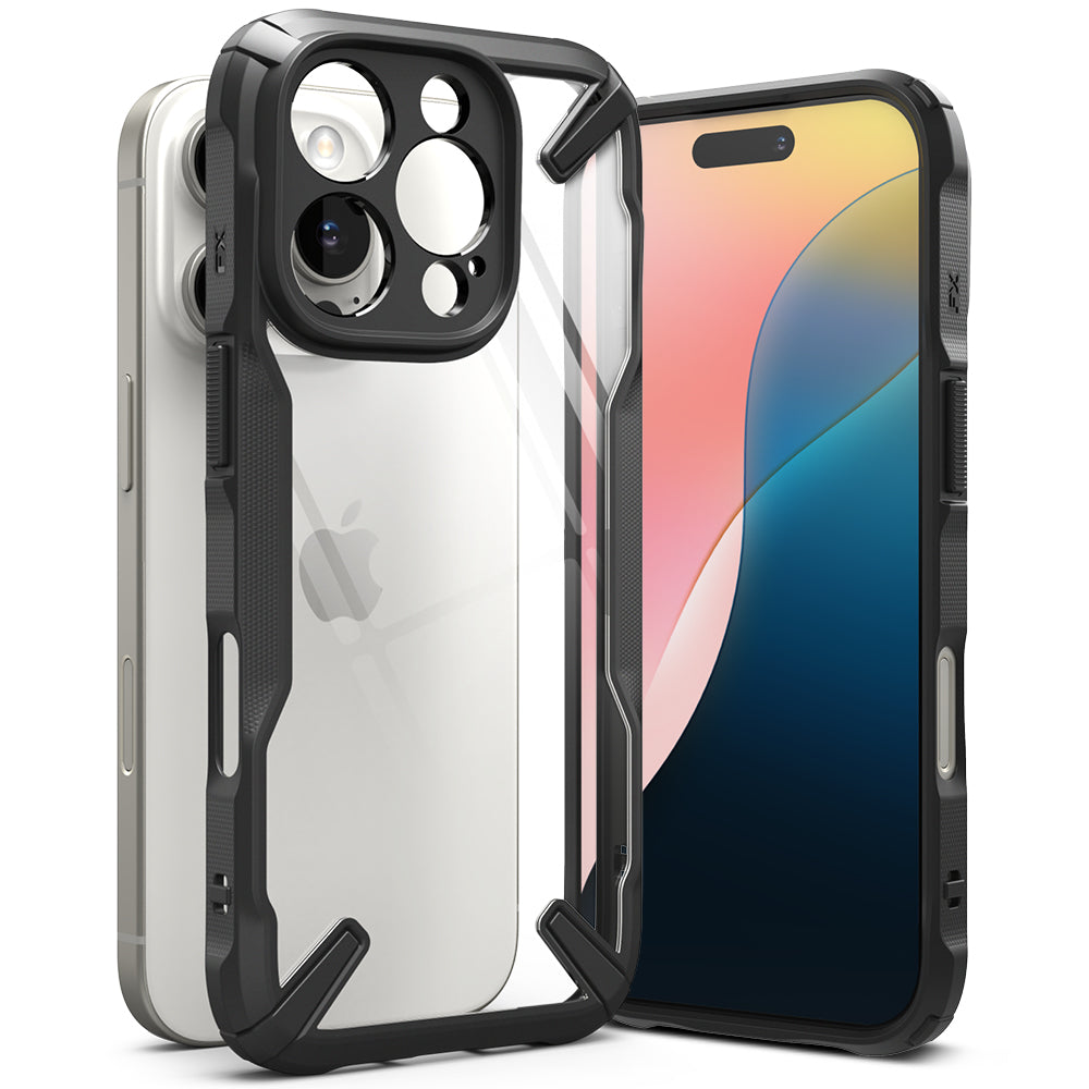 Capa para Apple iPhone 16 Pro, Ringke, Fusion X, Preto 