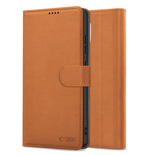 Husa pentru Apple iPhone 16e, Tech-Protect, Wallet, Maro