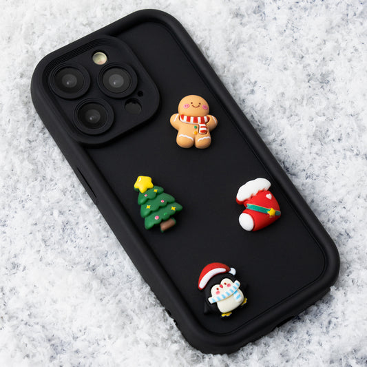 Capa para Apple iPhone 15 Pro, OEM, Ultra Trendy 3D Christmas, Preta