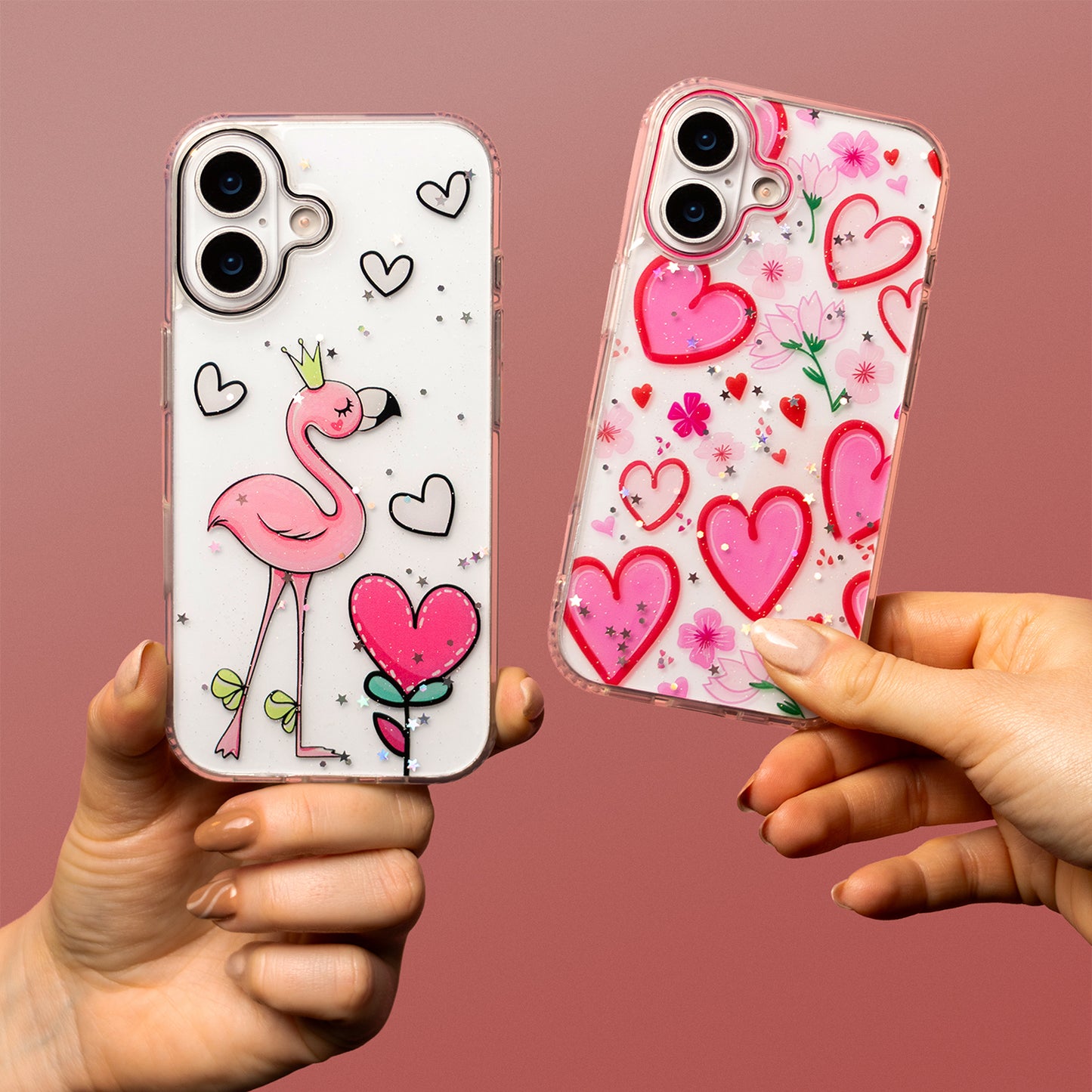 Capa para Apple iPhone 16 Pro Max, OEM, Ultra Trendy Love 1, Multicolor