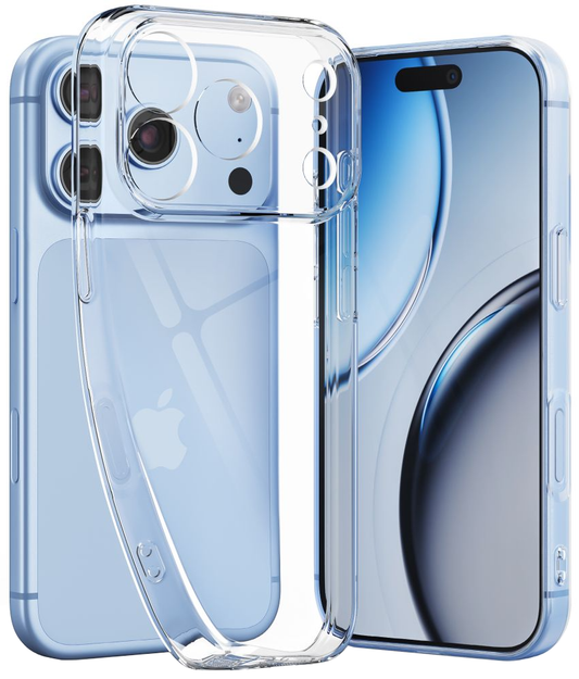 Capa para Apple iPhone 18 Pro Max / 17 Pro Max, Tech-Protect, Flexair com Protetor de Ecrã, Transparente