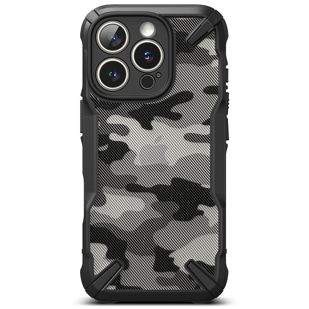 Capa para Apple iPhone 16 Pro Max, Ringke, Fusion X Camo, Preto 