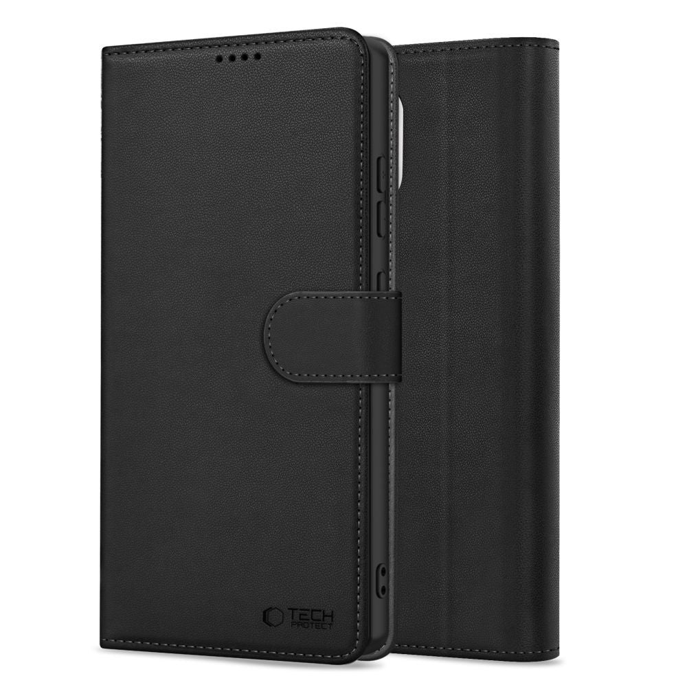 Husa pentru Apple iPhone 16e, Tech-Protect, Wallet, Neagra