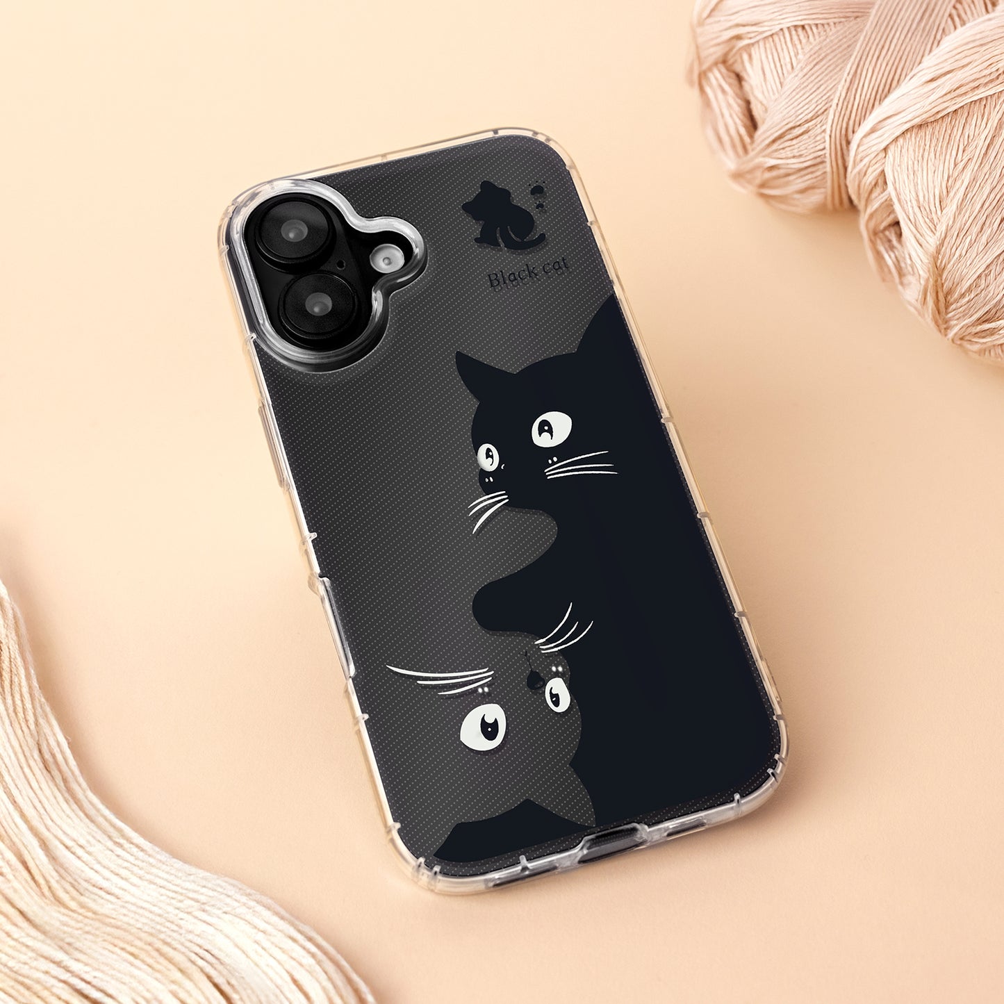 Capa para Apple iPhone 17 Air, OEM, Ultra Trendy Cat, Preta