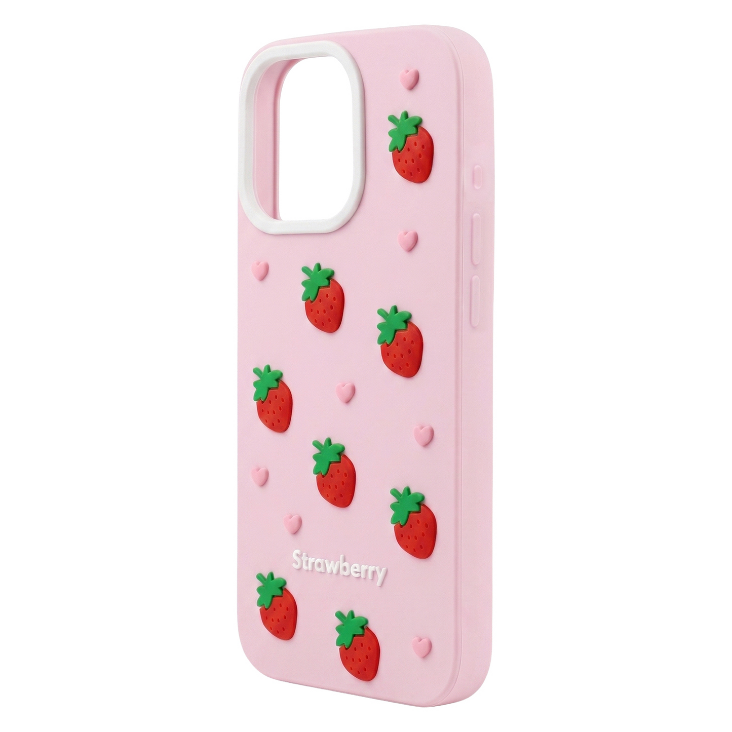 Capa para Apple iPhone 15 / 14 / 13, OEM, Morango, Rosa