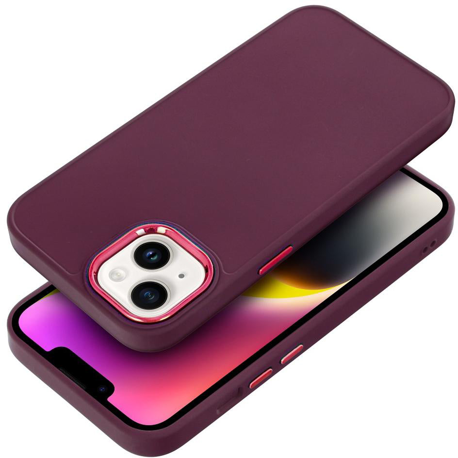 Case for Apple iPhone 18 Pro / iPhone 17 Pro, OEM, Frame, Burgundy