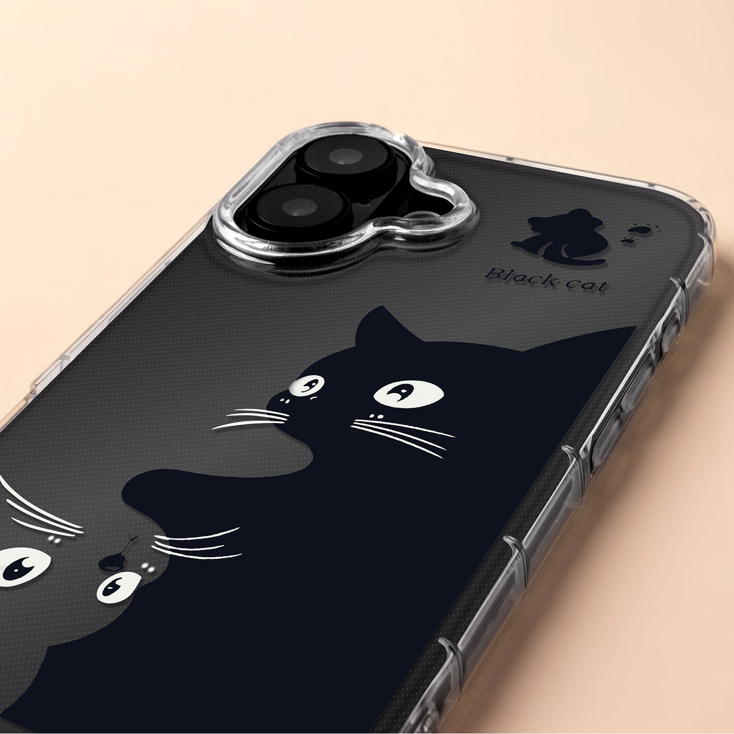Capa para Apple iPhone 17 Air, OEM, Ultra Trendy Cat, Preta