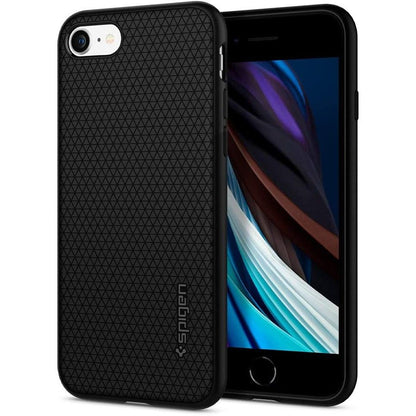 Capa para Apple iPhone SE (2022) / SE (2020) / 8 / 7, Spigen, Liquid Air, Preta